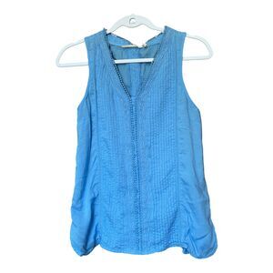 Soft Surroundings blue tunic tank top XS